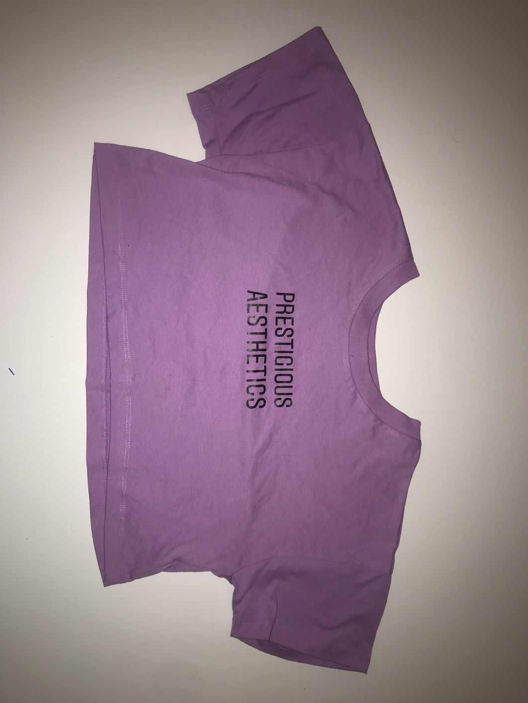 purple crop t-shirt