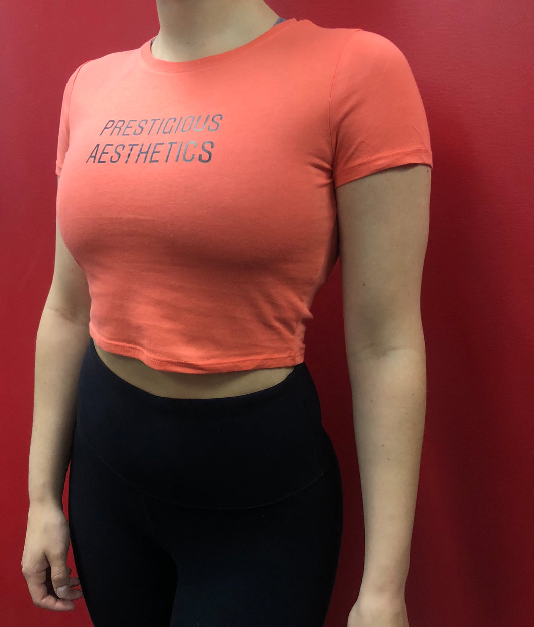 Women’s Orange Cropped Tee